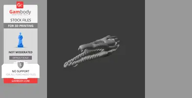 Mussaurus Skull - Skull Replica STL