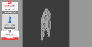 Mussaurus Skull - Skull Replica STL