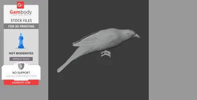 Asian Fairy-bluebird - Prehistoric Animal STL