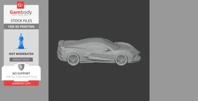 Chevrolet Corvette C8 - Scale Vehicle STL