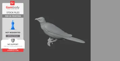 Asian glossy starling - Prehistoric Animal STL