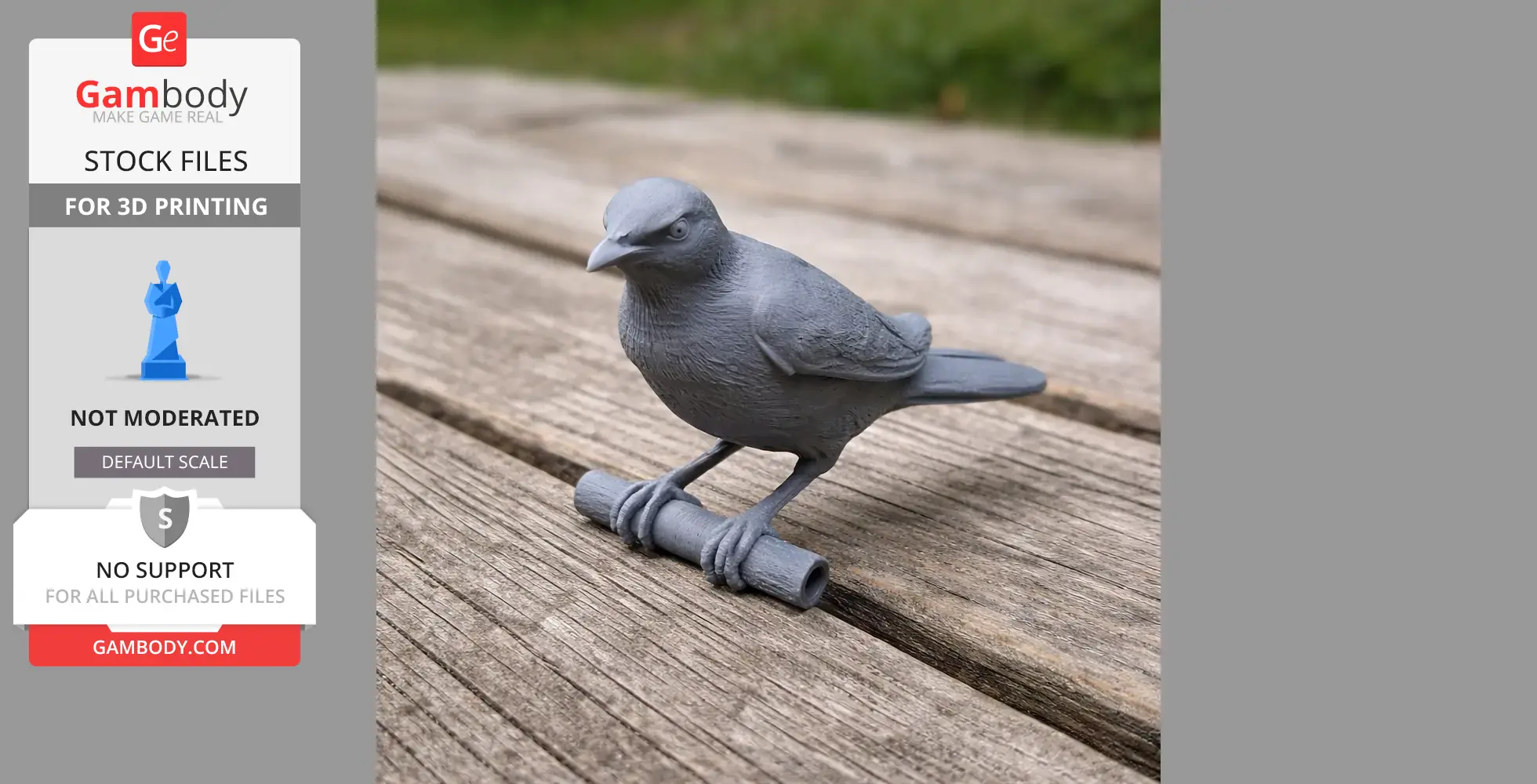 Asian glossy starling - Prehistoric Animal STL