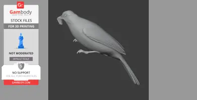 Asian red-eyed bulbul - Prehistoric Animal STL