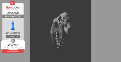 Nile Monitor (Savannah) Skull - Skull Replica STL