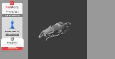 Nile Monitor (Savannah) Skull - Skull Replica STL