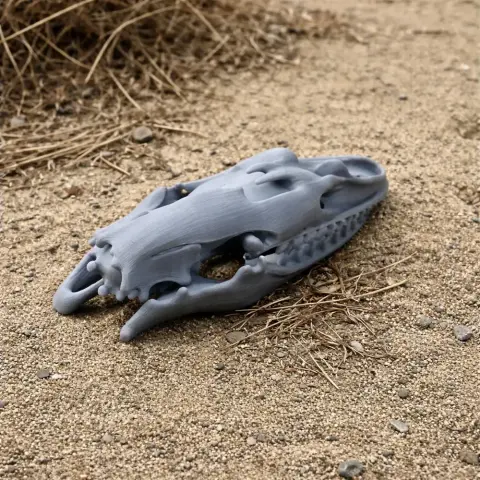Nile Monitor (Savannah) Skull - Skull Replica STL