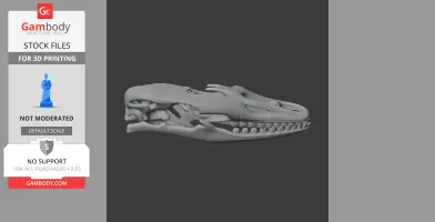 Nile Monitor (Savannah) Skull - Skull Replica STL