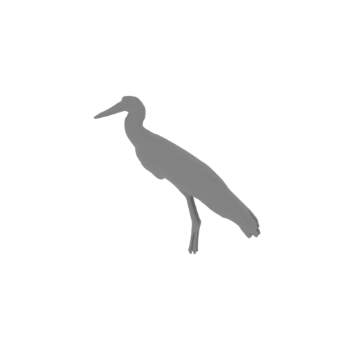 Asian woolly-necked stork.stl
