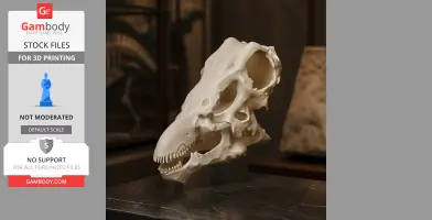 Nodocephalosaurus Skull - Skull Replica STL
