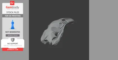 North Island Giant Moa Skull - Skull Replica STL