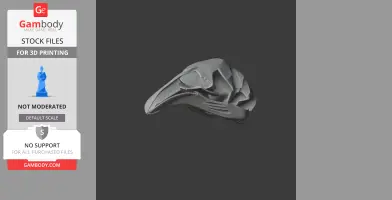 North Island Giant Moa Skull - Skull Replica STL