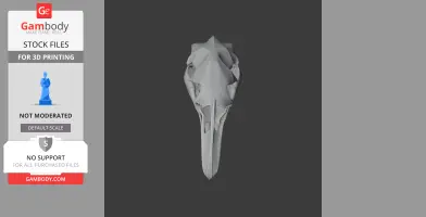 North Island Giant Moa Skull - Skull Replica STL