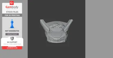 3D model of Chevrolet Miray front, styled for 3D printing, with angular lines and aerodynamic features.