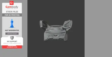 3D model of a Chevrolet Miray car front with open doors, designed for 3D printing.