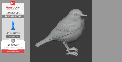 Atlas wheatear - Prehistoric Animal STL