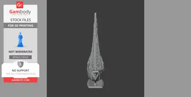 3D model of a Chinese Junk Ship, showcasing detailed structure for 3D printing.