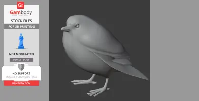 Atuen antpitta - Prehistoric Animal STL