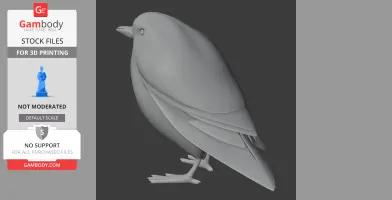 Atuen antpitta - Prehistoric Animal STL