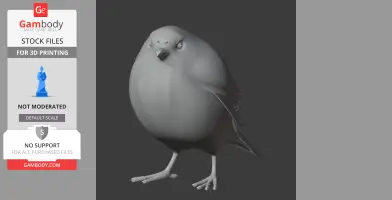 Atuen antpitta - Prehistoric Animal STL