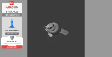 A 3D model of a prehistoric Auckland shag bird, suitable for 3D printing.