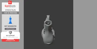 Top view of a 3D Olorotitan skull model, suitable for 3D printing.