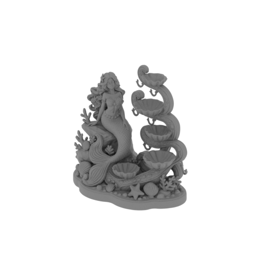 Mermaid Shell Organizer.stl
