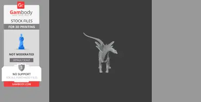 3D model of Agustinia dinosaur with distinct spikes, designed for printing.