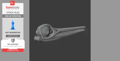 3D model of an Ophthalmosaurus skull, featuring detailed eye socket and long jaw with teeth.