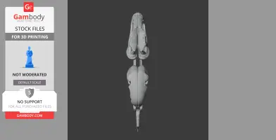Top view of an Ornatotholus dinosaur skull, 3D printable STL model.