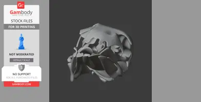 A detailed, intricate 3D model of an Ornithotarsus skull designed for 3D printing.