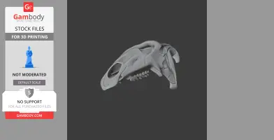 Othnielosaurus Skull - Skull Replica STL