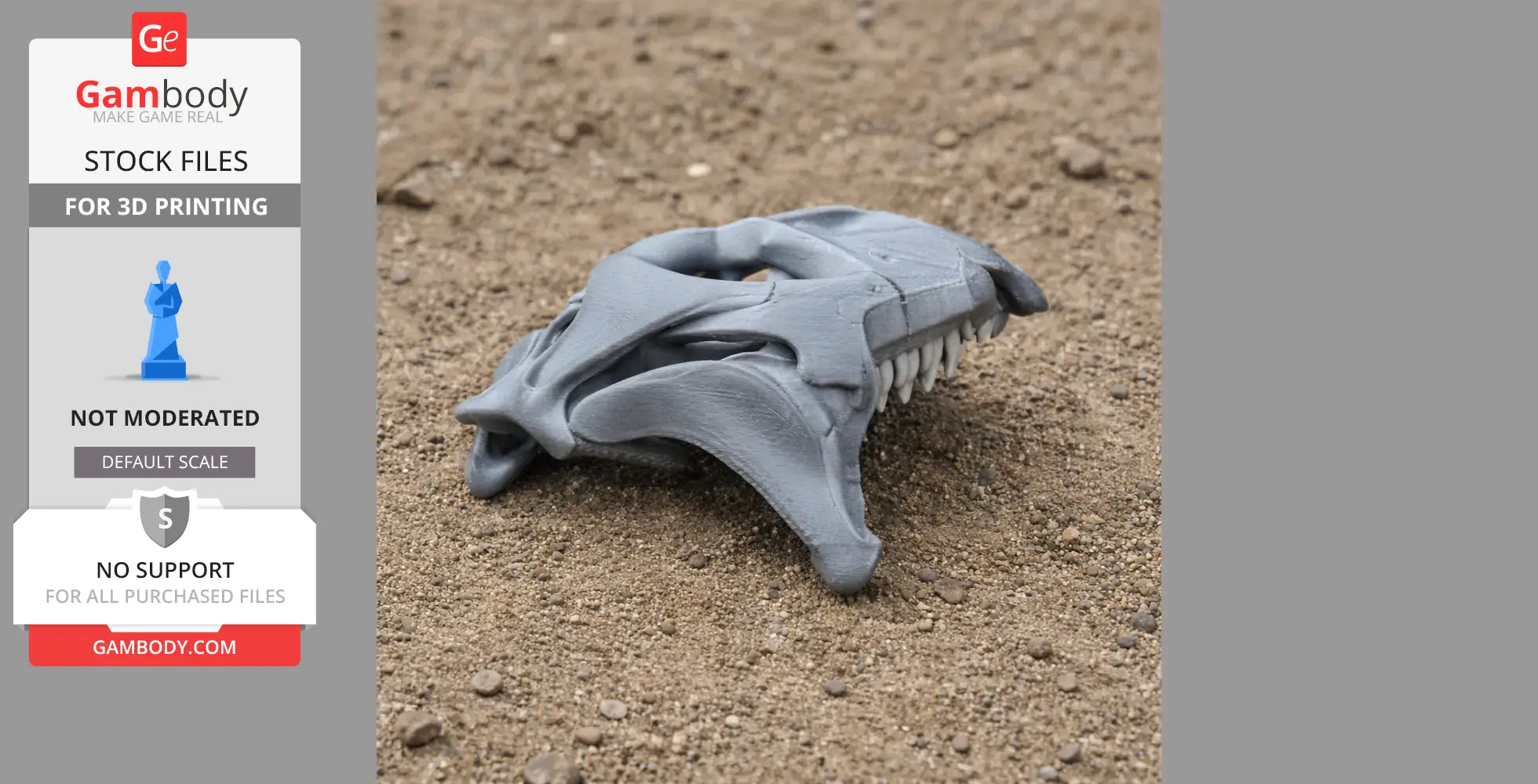 Othnielosaurus Skull - Skull Replica STL