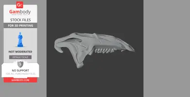 Othnielosaurus Skull - Skull Replica STL