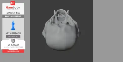 3D model of a European otter skull viewed from the front, showing teeth and cranial structure.