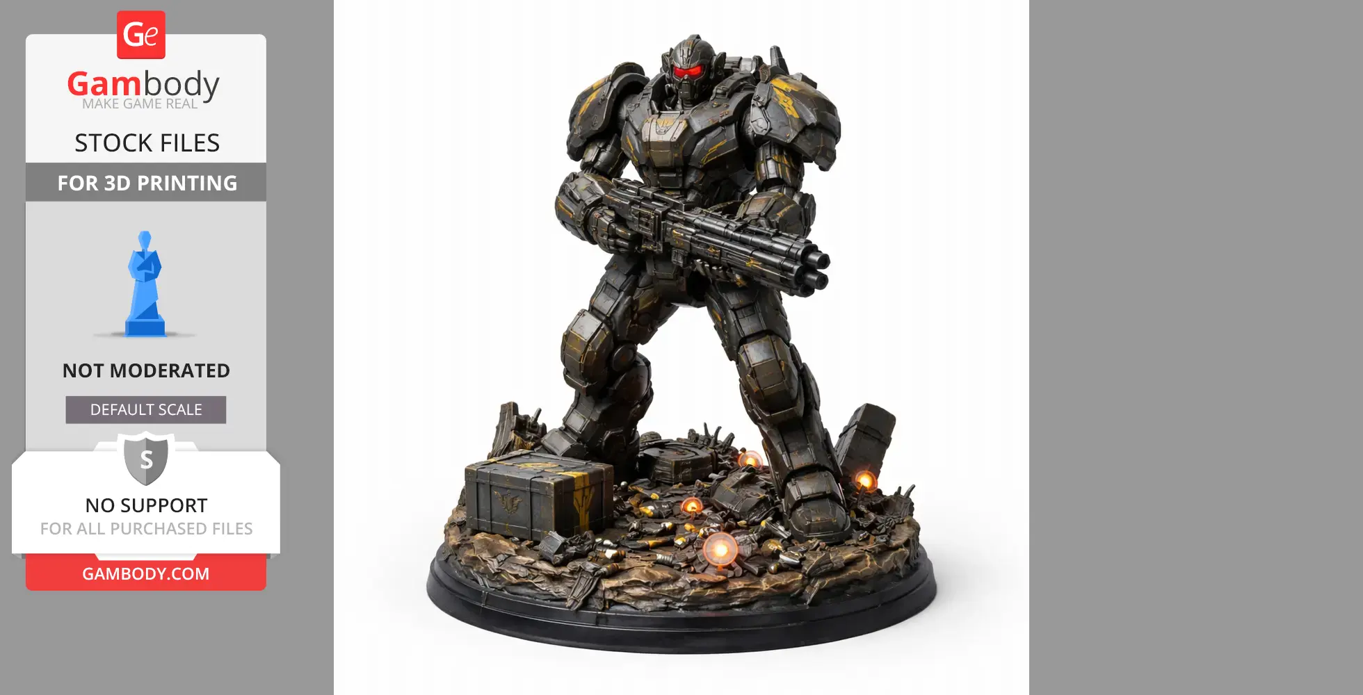 Automaton Devastator Helldivers 2 - Character Figure STL