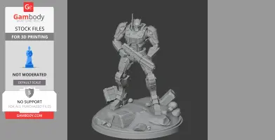 Automaton Scout Strider Helldivers 2 - Character Figure STL