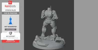 Automaton Scout Strider Helldivers 2 - Character Figure STL