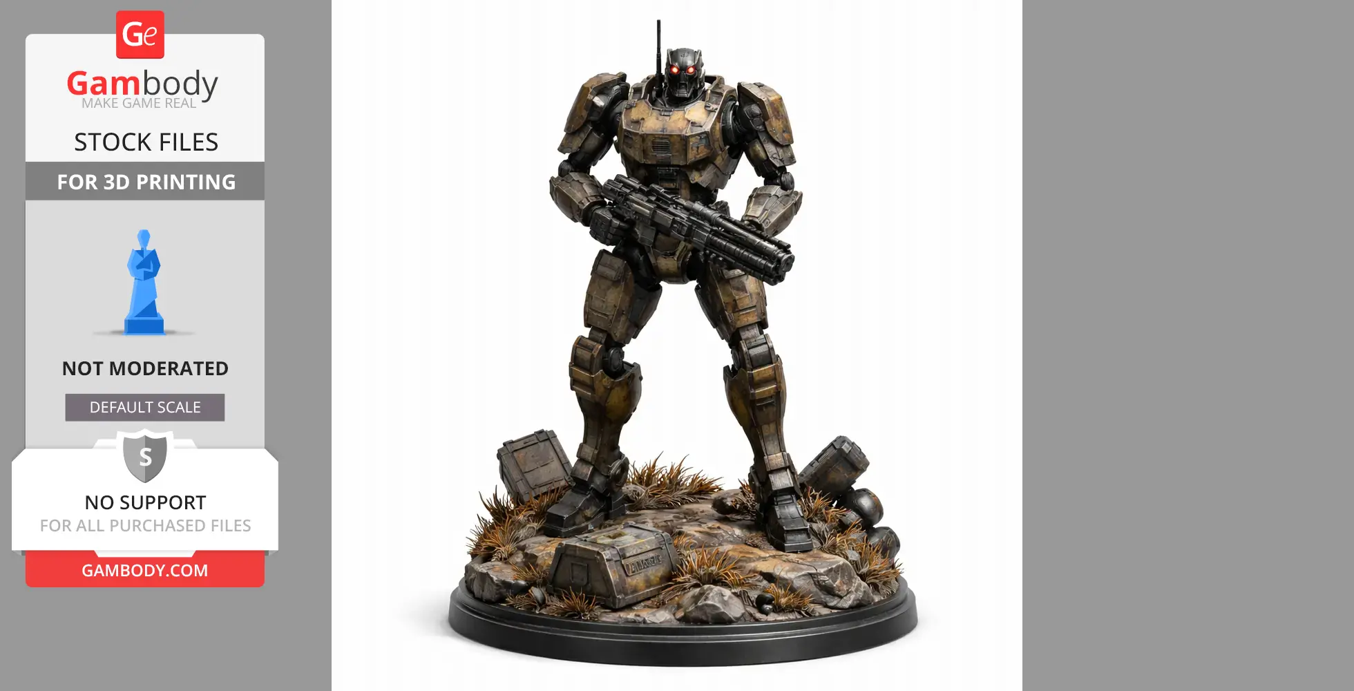 Automaton Scout Strider Helldivers 2 - Character Figure STL