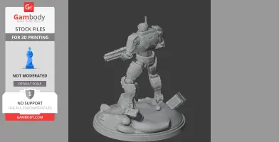 Automaton Scout Strider Helldivers 2 - Character Figure STL