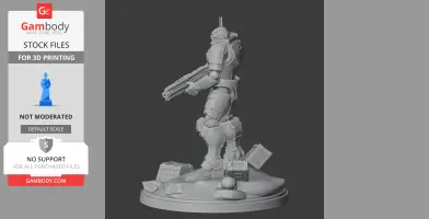 Automaton Scout Strider Helldivers 2 - Character Figure STL