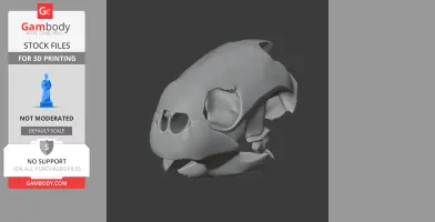 Painted Turtle Skull - Skull Replica STL