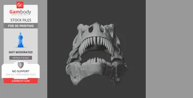 Palaeoreas Skull - Skull Replica STL