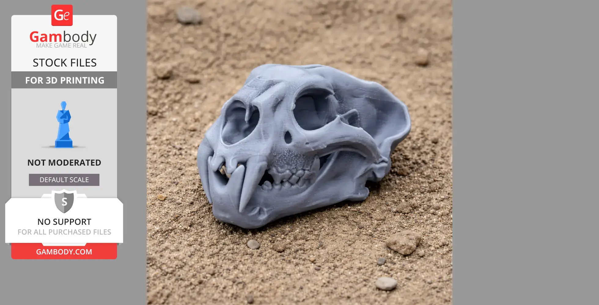 Palaeoscincus Skull - Skull Replica STL
