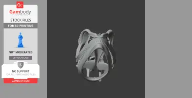 3D model of a detailed panther chameleon skull, suitable for 3D printing.