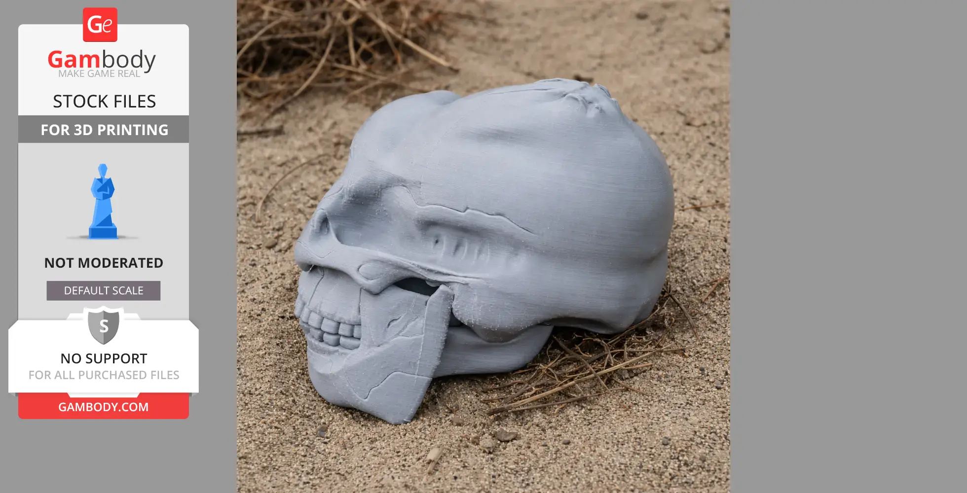 Paranthropus boisei Skull - Skull Replica STL