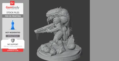 Bile Spewer Helldivers 2 - Character Figure STL