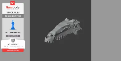 Patagonykus Skull - Skull Replica STL