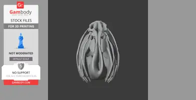 Payara fish skull 3D model, detailed with fangs and elongated jaw, for 3D printing.