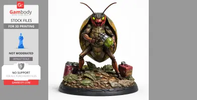 Bombardier Beetle Grounded 2 - Character Figure STL