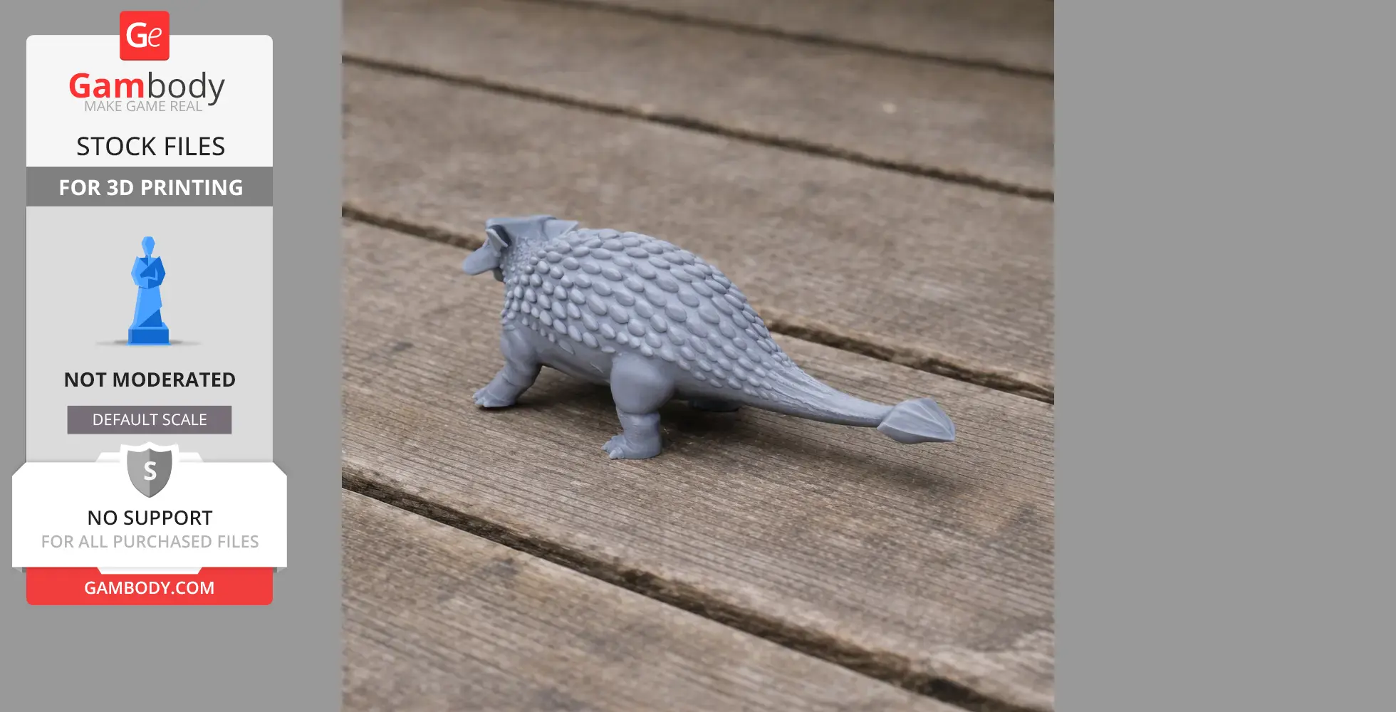 Ankylosauria - Prehistoric Animal STL